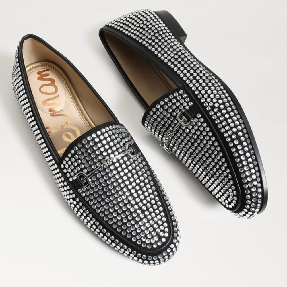 Sam Edelman Loraine Penny Loafer Glitz Size 8 Rhinestone Bedazzled Bling - Picture 11 of 12
